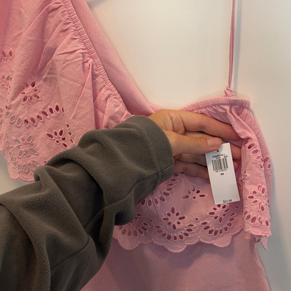 Old Navy Pink Camisole with Lace Detail